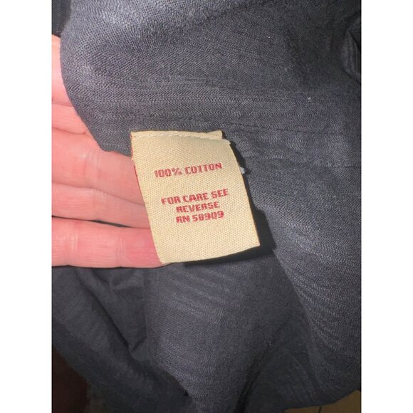 Reba Off-Shoulder Peasant Top Embroidery Black Boho Cottage Size L 100% Cotton - Picture 5 of 8